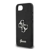 Guess Fixed Glitter Big 4G puzdro pre iPhone 16e (čierna)