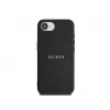 Guess Grained Ring MagSafe puzdro pre iPhone 16e (čierna)