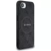 Guess 4G Ring Classic Logo MagSafe puzdro pre iPhone 16e (čierna)