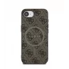 Guess 4G Ring Classic Logo MagSafe puzdro pre Apple iPhone 16e (hnedá)