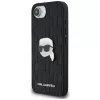 Karl Lagerfeld Monogram Karl Head Pin puzdro pre iPhone 16e / 17e, čierna