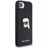 Karl Lagerfeld Monogram Karl Head Pin puzdro pre iPhone 16e / 17e, čierna