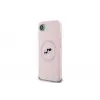 Karl Lagerfeld Silicone Karl & Choupette Heads MagSafe puzdro pre iPhone 16e / 17e ružová