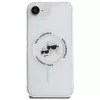 KARL LAGERFELD IML Metal Karl & Choupette Heads MagSafe puzdro pre iPhone 16e/17e biela