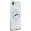 KARL LAGERFELD IML Metal Karl & Choupette Heads MagSafe puzdro pre iPhone 16e/17e biela