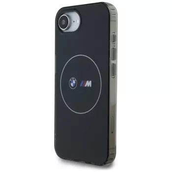 BMW IML Metal White Circle MagSafe puzdro pre iPhone 16e / 17e čierna