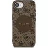 Guess 4G Circle Classic Logo MagSafe puzdro pre iPhone 16e (hnedá)