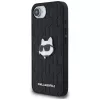 KARL LAGERFELD Monogram Choupette Head Pin puzdro pre iPhone 16e / 17e čierna