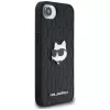 KARL LAGERFELD Monogram Choupette Head Pin puzdro pre iPhone 16e / 17e čierna