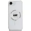 Karl Lagerfeld IML Metal Karl Head MagSafe puzdro pre iPhone 16e/17e biela