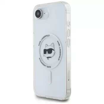 KARL LAGERFELD IML Metal Choupette Head MagSafe puzdro pre iPhone 16e / 17e biela