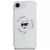 KARL LAGERFELD IML Metal Choupette Head MagSafe puzdro pre iPhone 16e / 17e biela
