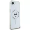 KARL LAGERFELD IML Metal Choupette Head MagSafe puzdro pre iPhone 16e / 17e biela