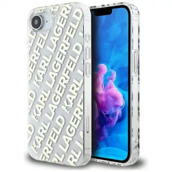 Karl Lagerfeld IML Repeat Logo puzdro pre iPhone 16e / 17e zlatá