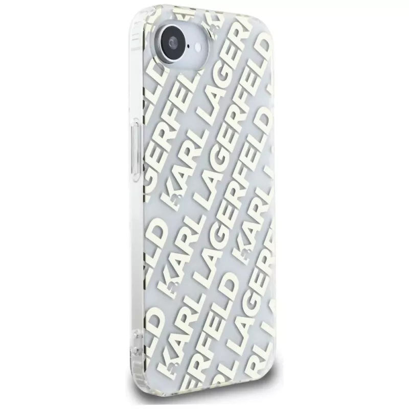 Karl Lagerfeld IML Repeat Logo puzdro pre iPhone 16e / 17e zlatá