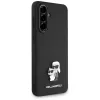 Karl Lagerfeld Saffiano puzdro s K&C Metal logom pre Samsung Galaxy A36 čierna