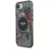 Guess IML Flowers MagSafe puzdro pre iPhone 16e (čierna)