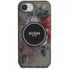 Guess IML Flowers MagSafe puzdro pre iPhone 16e (čierna)