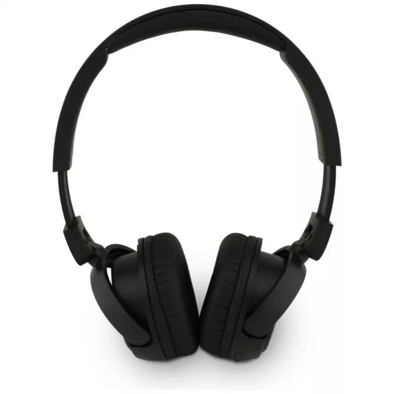Guess Metal Logo Script bezdrôtové Bluetooth 5.3 náhlavné slúchadlá, čierna