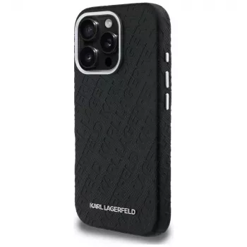 KARL LAGERFELD FW Stamped Karl MagSafe puzdro pre iPhone 16 Pro Max čierna