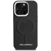 Karl Lagerfeld Initial & Metal Logo MagSafe puzdro pre iPhone 16 Pro, čierna