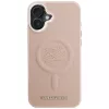 Karl Lagerfeld Initial & Metal Logo MagSafe puzdro pre iPhone 16 Plus ružová