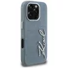 Karl Lagerfeld FW Jeans Signature Logo puzdro pre iPhone 16 Pro, modrá