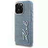 KARL LAGERFELD FW Jeans Signature Logo puzdro pre iPhone 16 Pro Max, modrá