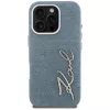 KARL LAGERFELD FW Jeans Signature Logo puzdro pre iPhone 16 Pro Max, modrá