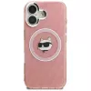 Karl Lagerfeld IML Choupette Head Logo MagSafe puzdro pre Apple iPhone 16, ružová
