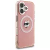 Karl Lagerfeld IML Choupette Head Logo MagSafe puzdro pre Apple iPhone 16, ružová