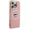 Karl Lagerfeld IML Choupette Head Logo MagSafe puzdro pre Apple iPhone 16 Pro, ružová