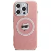 Karl Lagerfeld IML Choupette Head Logo MagSafe puzdro pre Apple iPhone 16 Pro Max, ružová