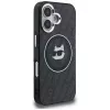 Karl Lagerfeld IML Choupette Head Logo MagSafe puzdro pre iPhone 16, čierna