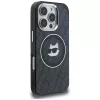 Karl Lagerfeld IML Choupette Head Logo MagSafe puzdro pre iPhone 16 Pro, čierna