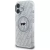 Karl Lagerfeld IML Karl Head Logo MagSafe puzdro pre iPhone 16, sivá