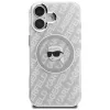 Karl Lagerfeld IML Karl Head Logo MagSafe puzdro pre iPhone 16, sivá