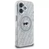 Karl Lagerfeld IML Karl Head Logo MagSafe puzdro pre iPhone 16, sivá