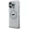 KARL LAGERFELD IML Karl Head Logo MagSafe puzdro pre Apple iPhone 16 Pro, sivá