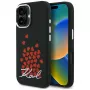 KARL LAGERFELD Silicone Heart SignLogo MagSafe puzdro pre Apple iPhone 16 - čierna