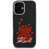 KARL LAGERFELD Silicone Heart SignLogo MagSafe puzdro pre Apple iPhone 16 - čierna