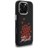 Karl Lagerfeld Silicone Heart SignLogo MagSafe puzdro pre iPhone 16 Pro čierna