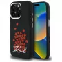 Karl Lagerfeld Silicone Heart SignLogo MagSafe puzdro pre iPhone 16 Pro Max čierna