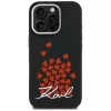 Karl Lagerfeld Silicone Heart SignLogo MagSafe puzdro pre iPhone 16 Pro Max čierna
