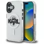KARL LAGERFELD IML Karl Sketch Logo MagSafe puzdro pre iPhone 16, transparentná