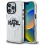 Karl Lagerfeld IML Karl Sketch Logo MagSafe puzdro pre iPhone 16 Pro Max, transparentná
