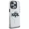 Karl Lagerfeld IML Karl Sketch Logo MagSafe puzdro pre iPhone 16 Pro Max, transparentná