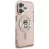 KARL LAGERFELD IML Choupette Sketch Logo MagSafe puzdro pre iPhone 16 ružová
