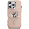 Karl Lagerfeld IML Choupette Sketch Logo MagSafe puzdro pre iPhone 16 Pro ružová