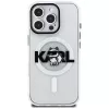 KARL LAGERFELD IML Choupette Sketch Logo MagSafe puzdro pre iPhone 16 Pro Max, transparentná